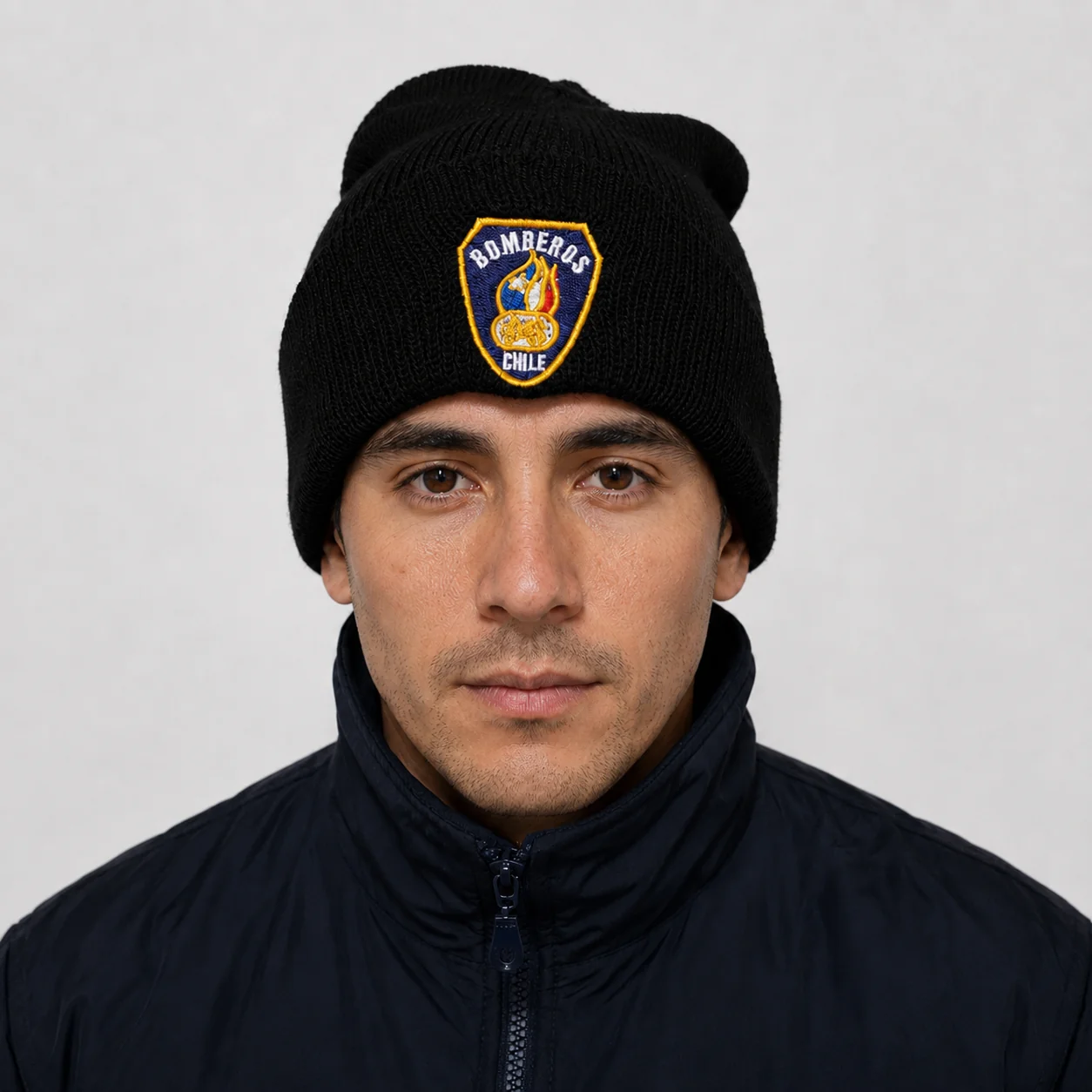 Gorro de Lana Bomberos Negro