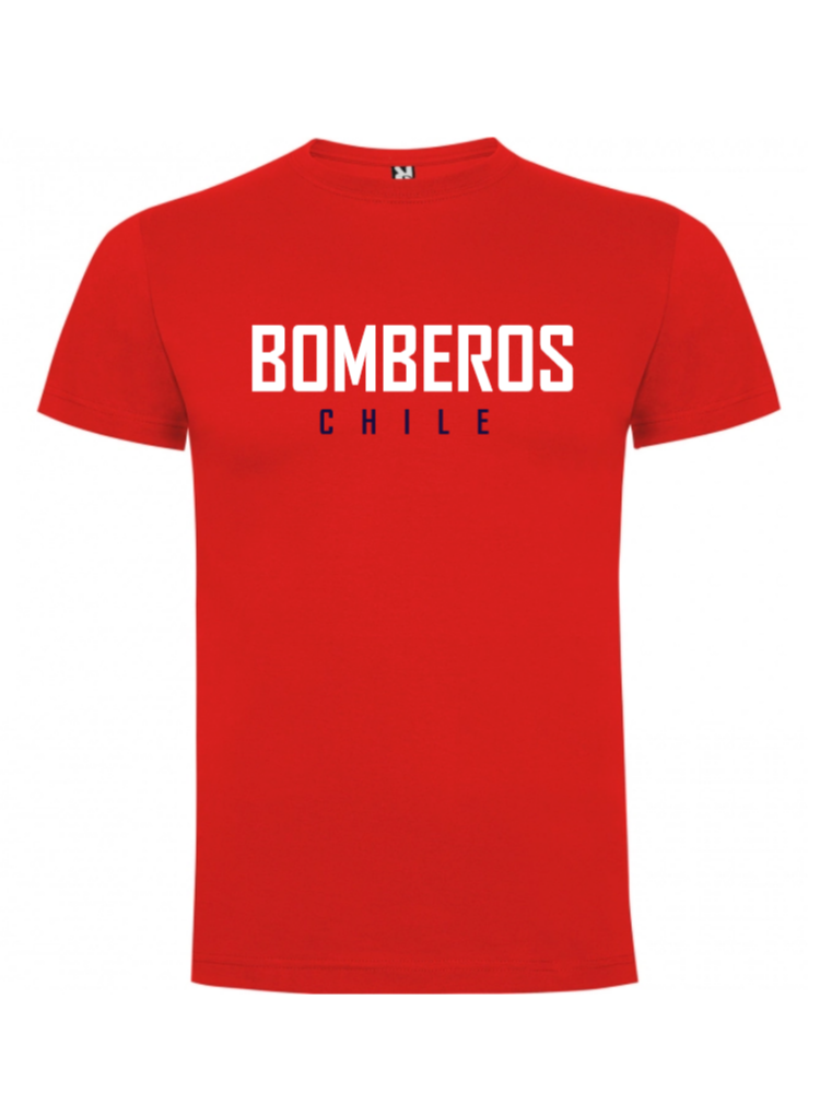 Polera Urbana Bomberos Hombre Rojo